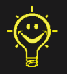 Picture of Smiling, Bright Light Bulb